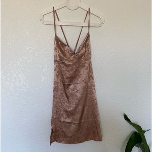 Medium Shein Mini Dress Silky Tan